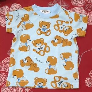 Nwot Moschino Kids Teddy Bear Short Sleeve Tee Size 6 Months